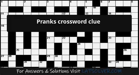 antics crossword clue|prank or antic crossword clue.